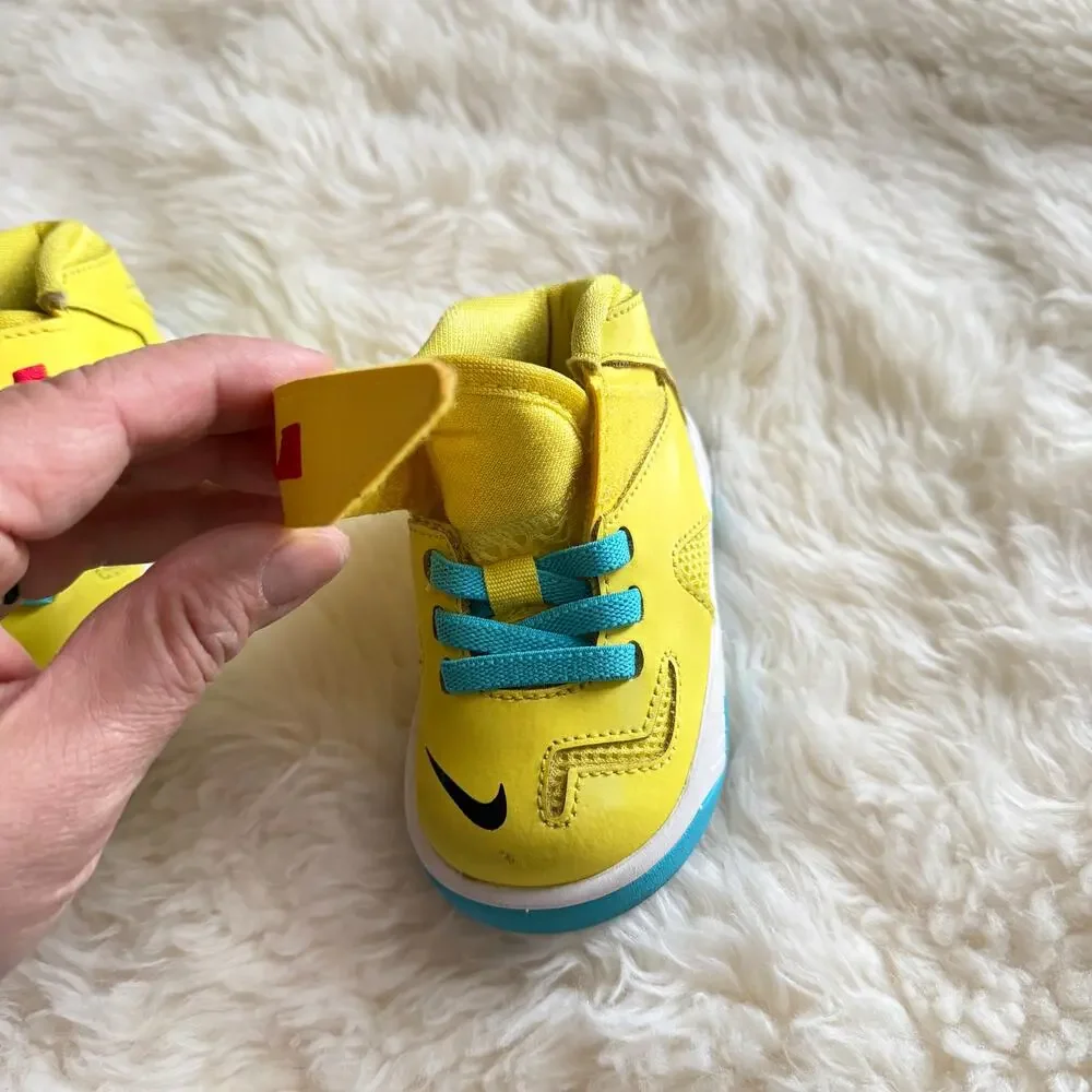 Lebron Nike Soldier 7 Sonic Yellow/Blue White Baby 4C